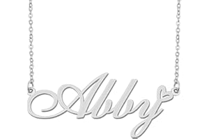 Aoloshow Personalized Heart Name Necklace Gold Custom Any Names Stainless Steel Jewelry for Womens Graduation