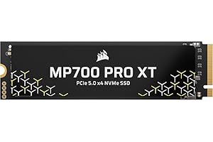 CORSAIR MP700 PRO XT 1TB PCIe 5.0 NVMe M.2 SSD – Up to 14,900 MB/s, Gen5 Speed, DirectStorage Ready for Gaming PCs – Black