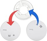 Kidde KF20 230V mains powered smoke alarm with 9V backup UK plug-in view 2