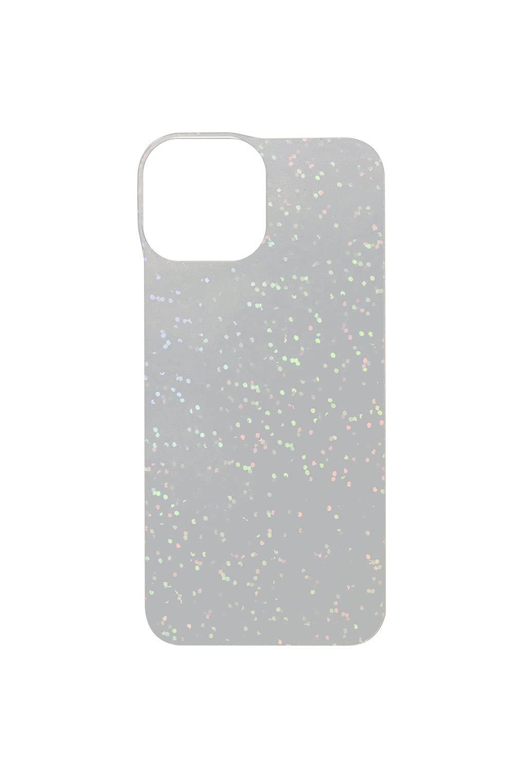 iFace Reflection Clear Phone Case Insert Decoration Sheet - Holographic Glitter Pattern DIY Deco Kpop Aesthetic Sticker Film Sheet for iFace Case, iPhone 13 Mini 5.4 inch - Aurora (Clear)