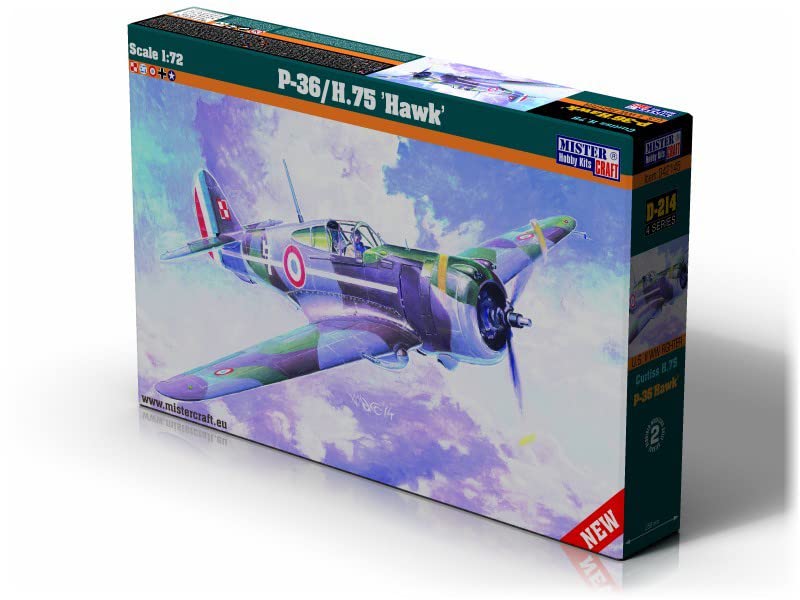 MisterCraft MCD214 1:72 Scale P-36 H.75 Hawk Model Kit