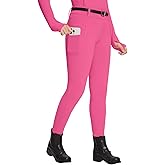 baleaf Girls Riding Pants, Fleece Winter Breeches Full Seat Silicone Kids Horseback Equestrian Zipper Pocket Tight