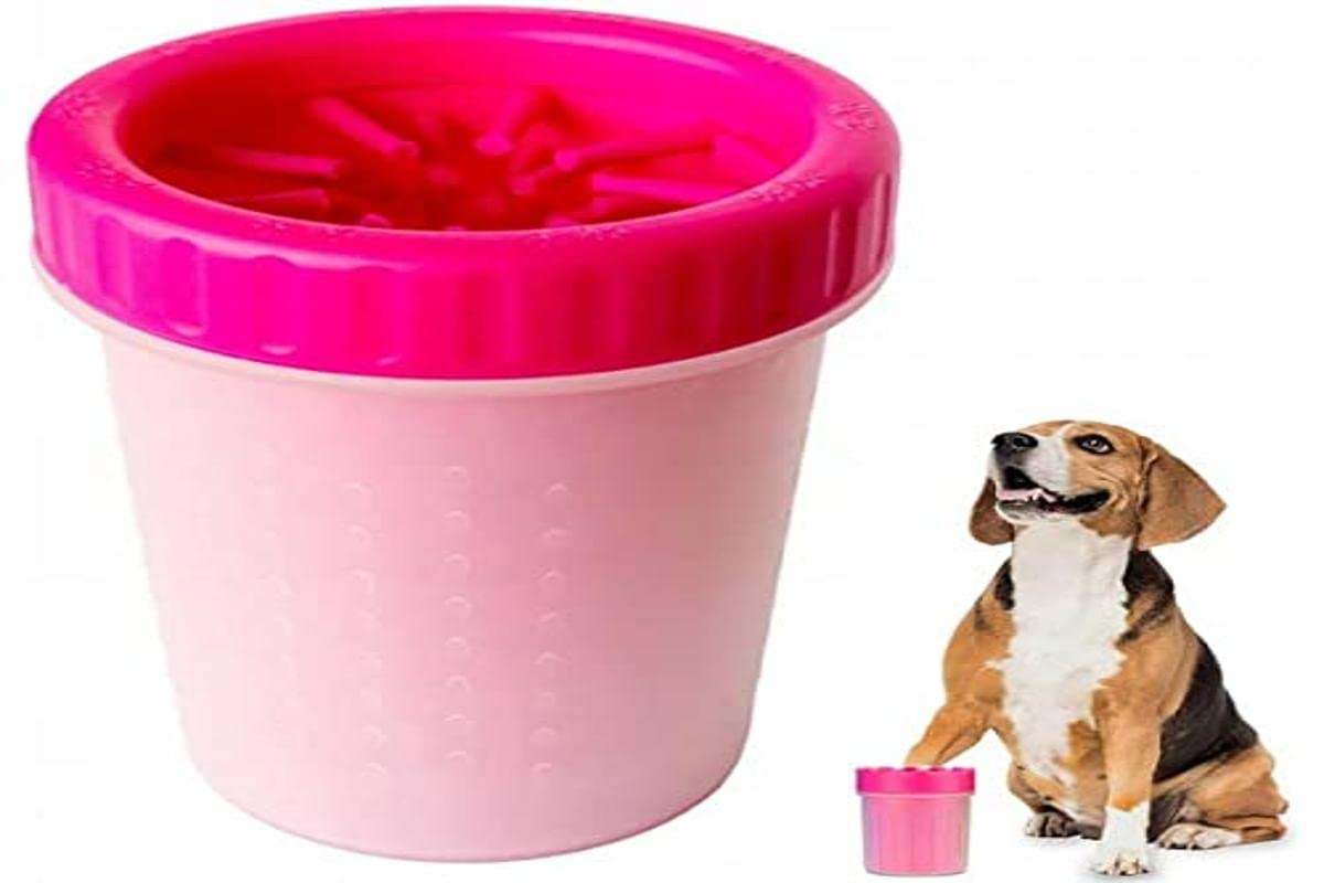 PARENCE. - Silicone Paw Cleaner for Dogs and Cats - Portable and Lightweight Cup - Silicone Brush for Cleaning Your Pets' Paws