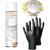 DIY Pest Control PPE Kit and PT Alpine Flea and Bed Bug Spray, 14oz Aerosol Can