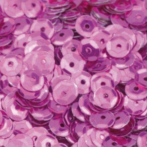 EFCO Sequins Round Cupped ø 6 mm 40 g / ~ 4.000 pcs. Bright Pink, 1026835