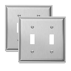 Toggle Light Switch Decorator Metal Wall Plate