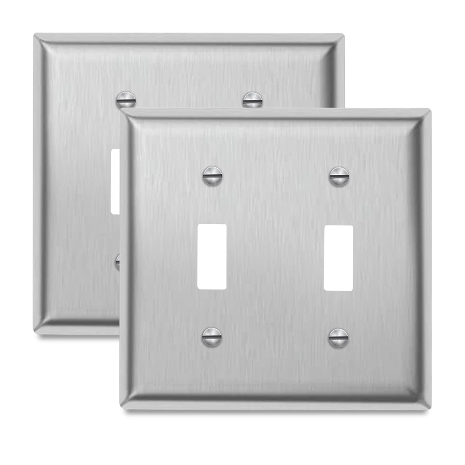 Toggle Light Switch Decorator Metal Wall Plate