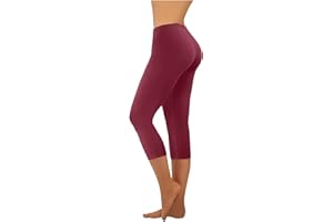 FARTEY Capri Leggings with Pockets for Women Tummy Control High Waisted Yoga Pants Summer Workout Hiking Running Leggings