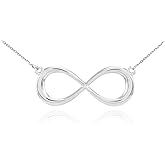 925 Sterling Silver Dainty Forever Infinity 22" Necklace