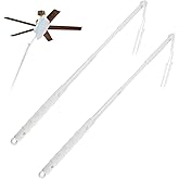 2PCS Replacement Handles for Swiffer Duster Refill, 35.5 Inch Long Telescopic Adjustable Length Handle, Extended Pole for Hom