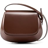 MFFOR Small Genuine Leather Crossbody Bags, Cute Purses for Women, Mini Handbag, Shoulder Bag with Adjustable Strap