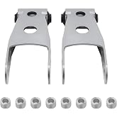 Tuningsworld 2"-3" Lowering Shackle Kit Adjustable for Chevy Silverado 1500 | Suspension Rear Drop Shackles Kit for Chevy Silverado/Sierra 1500 2007-2016