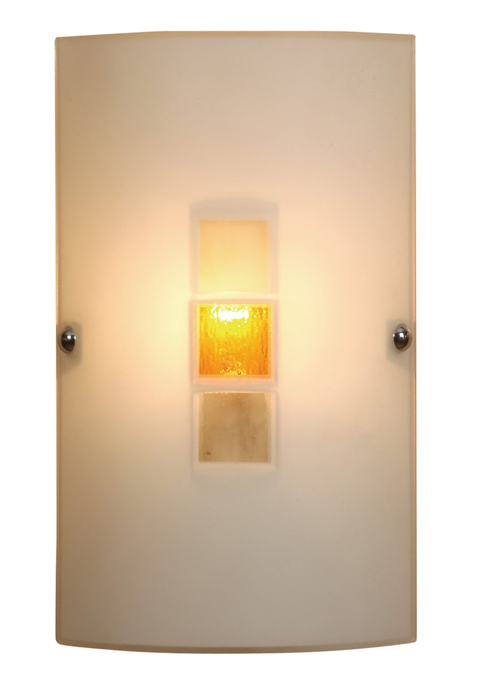 Muro Wall Light White / Amber Glass