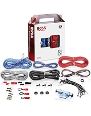 BOSS Audio Systems KIT2 8 Gauge Amplifier Installation Wiring Kit - A Car Amplifier Wiring Kit Helps You Make Connections and Brings Power To Your Radio, Subwoofers and Speakers
