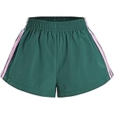 winkbay Women's Striped Wide Leg Track Shorts Casual High Elastic Waist Workout Running Shorts