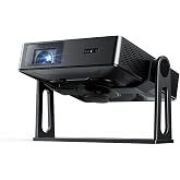 NexiGo Nova Mini Bundle with Gimbal Stand, Portable Laser Projector, Google TV w/Netflix, 1080p FHD, 1200 Lumens, 15000:1 Contrast w/SAE, 3D, Auto Setup, 150" Display, 8W Dolby Audio