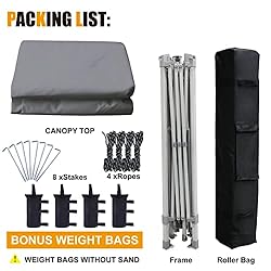 COOSHADE 13x13Ft Pop Up Canopy Tent Instant Folding