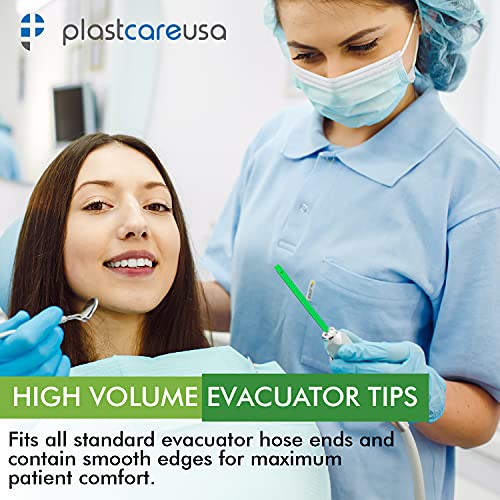 100 HVE Evacuation Suction Dental Tips, Vented, Rainbow Assorted on