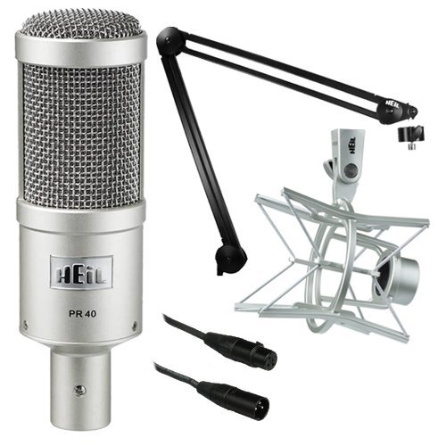 Heil Sound PR 40 Dynamic Cardioid Studio Microphone Bundle with PRSM