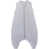 PurComfy Supersoft Toddler Sleep Sack with Feet 1.0 TOG Premium Bamboo Viscose Sleep Bag Walker with Legs 12-18-24-2t-4t-5t