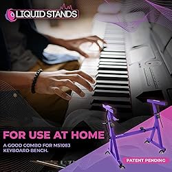 Liquid Stands Keyboard Stand w/ Wheels - Z Style