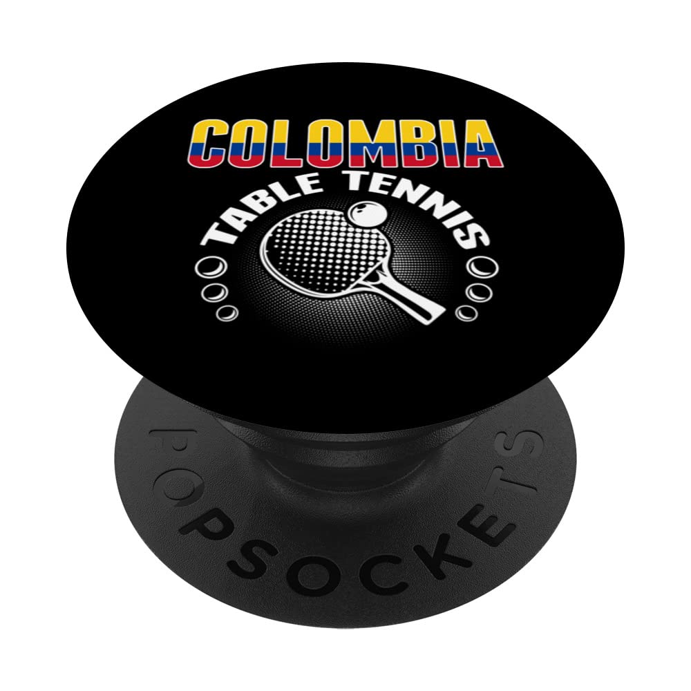 Colombia Table Tennis Lover Support Colombian Ping Pong Team PopSockets Swappable PopGrip