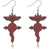 CENWA Stainless Steel Anime Symbol Earrings Animes Cosplay Jewelry Gift For Fan