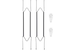 Plate Hangers for Wall for 11-20 inch, 2 Pack, Black