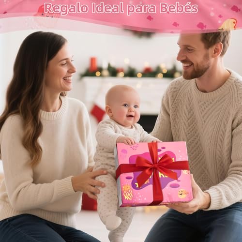 Tokiyis Montessori Games 1 Year – Soft Fishing Game for Baby Girl with 12 Fishes – Colourful Child Game Educational Toy for 6 9 12 18 Months – Pink Gifts for Children Girl 1 2 3 Years