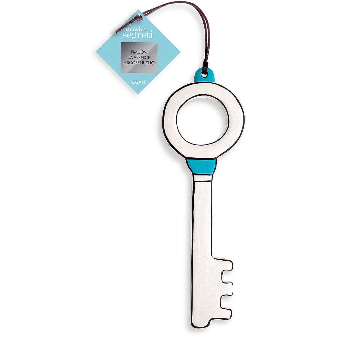 Egan Key Ceramic One size Bianco E Azzurro