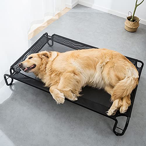 HIPIPET Elevated Dog Bed 30"x24"x6" Raised Dog Bed Breathable Durable
