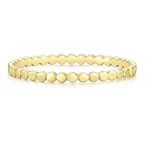 Mameloly 1.5mm 14K Gold Plated Wedding Bands for