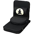 Friends Of Meditation Relaxing Buddha Meditation Chair | Detachable Rectangular Back Support & Zafu Cushion | Portable Folding Chair | Floor Chair with Back Support | Yoga Chairs for Adults | Black