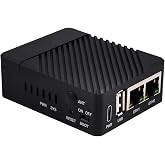 Waveshare Mini Dual Gigabit Ethernet Base Board/Mini-Computer Compatible with Raspberry Pi Compute Module 4, Including CM4-DUAL-ETH-MINI+Case+Power Adapter, etc. (5 items)