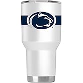 Gametime Sidekicks Penn State 30oz White Tumbler - Officially Licensed, 18/8 Stainless Steel, Double-walled, Vacuum-insulated, UV LED Printed Logos, Sweatless, Stays Hot/Cold - 360 Wrap