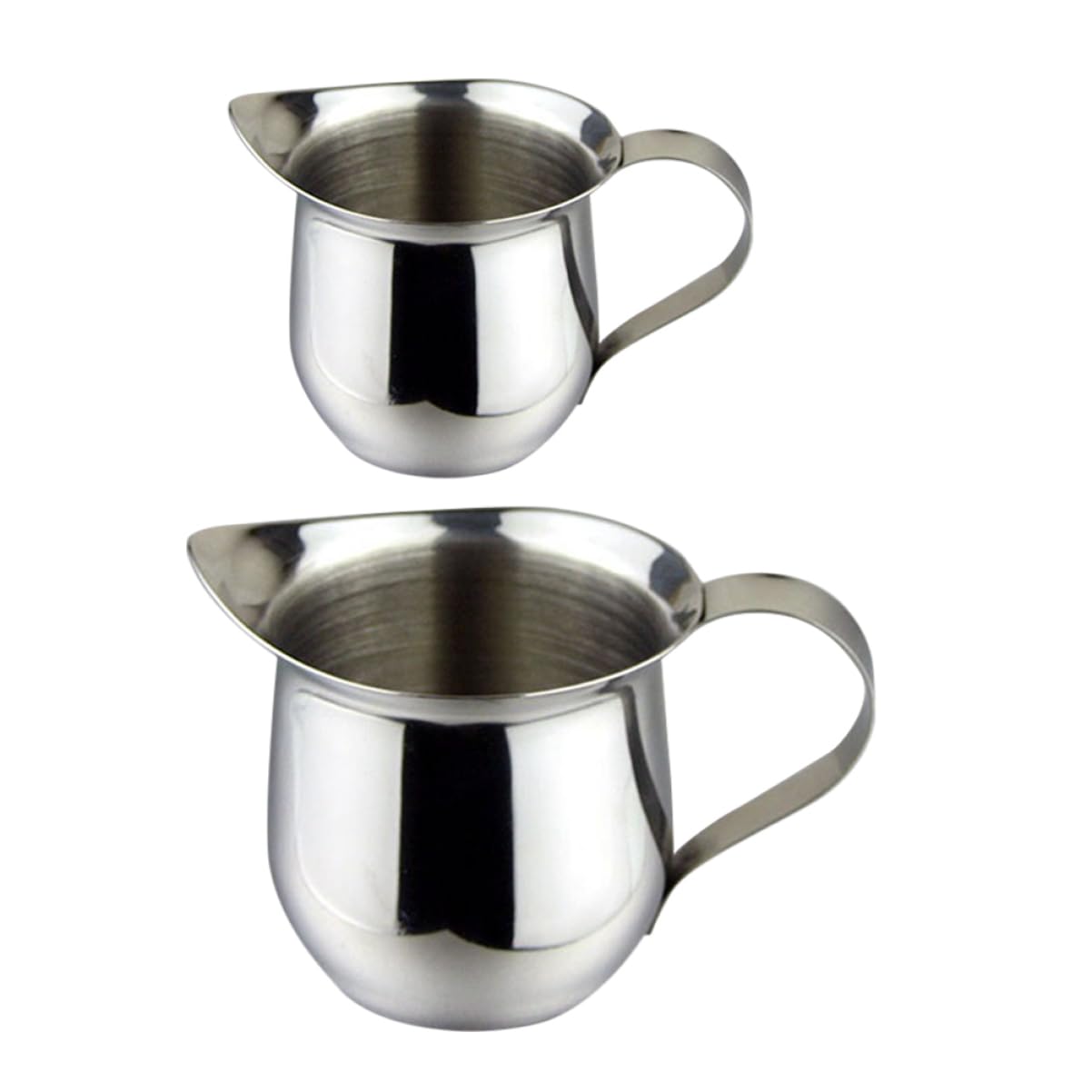 MAGICLULU 2pcs Milk Cup Liquid Measurement Cup Oat Milk Water Bottle Metal Oat Milk Frothing Pitchers Serving Sauce Pitcher Oatmilk Stainless Steel Western Style Beer Cup