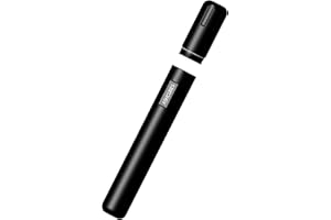 ASHCUBES Cigar Tube Metal Waterproof Cigar Holder Aluminum Air Tight Cigar Case Tube (L200_⌀25, Black)