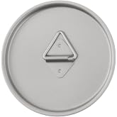 Titanium Cup Lid 72mm for Outdoor Camping Mugs and Pots, Lightweight Backpacking Cookware Cover with Hanging Hook