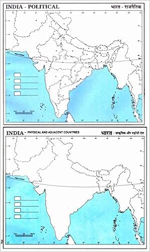 Cal Map Of India Buy Map Of India - Political (50) & Physical (50) - Updated Outline Double  Colour Maps With J&K; Ladakh & International Borders • State Capitals  Highlighted • Best For Practice & School