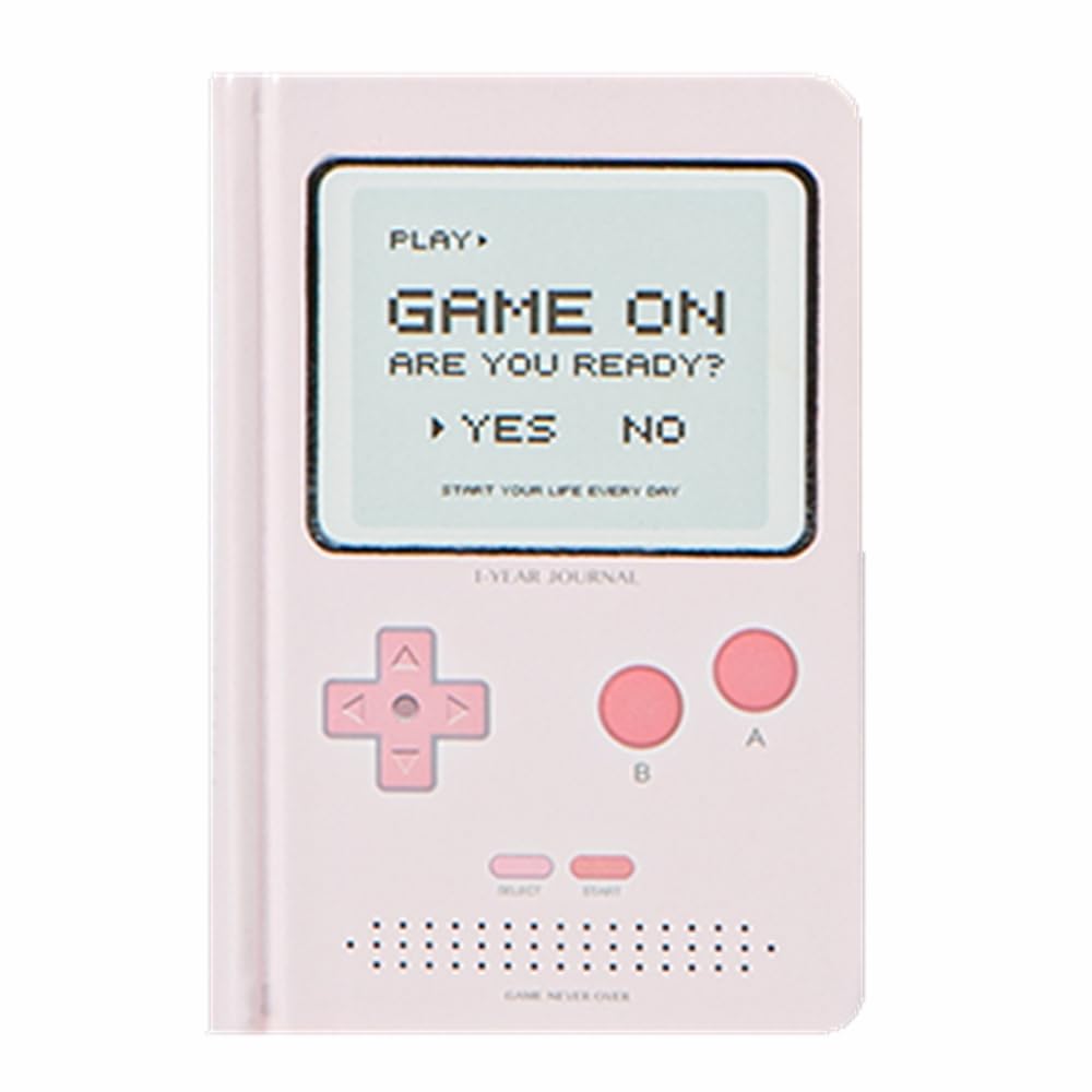 365 Days A6 Undated Daily Planner mini Cute Diary Appointment Book Notebook Game Design Journal Notebook (pink)