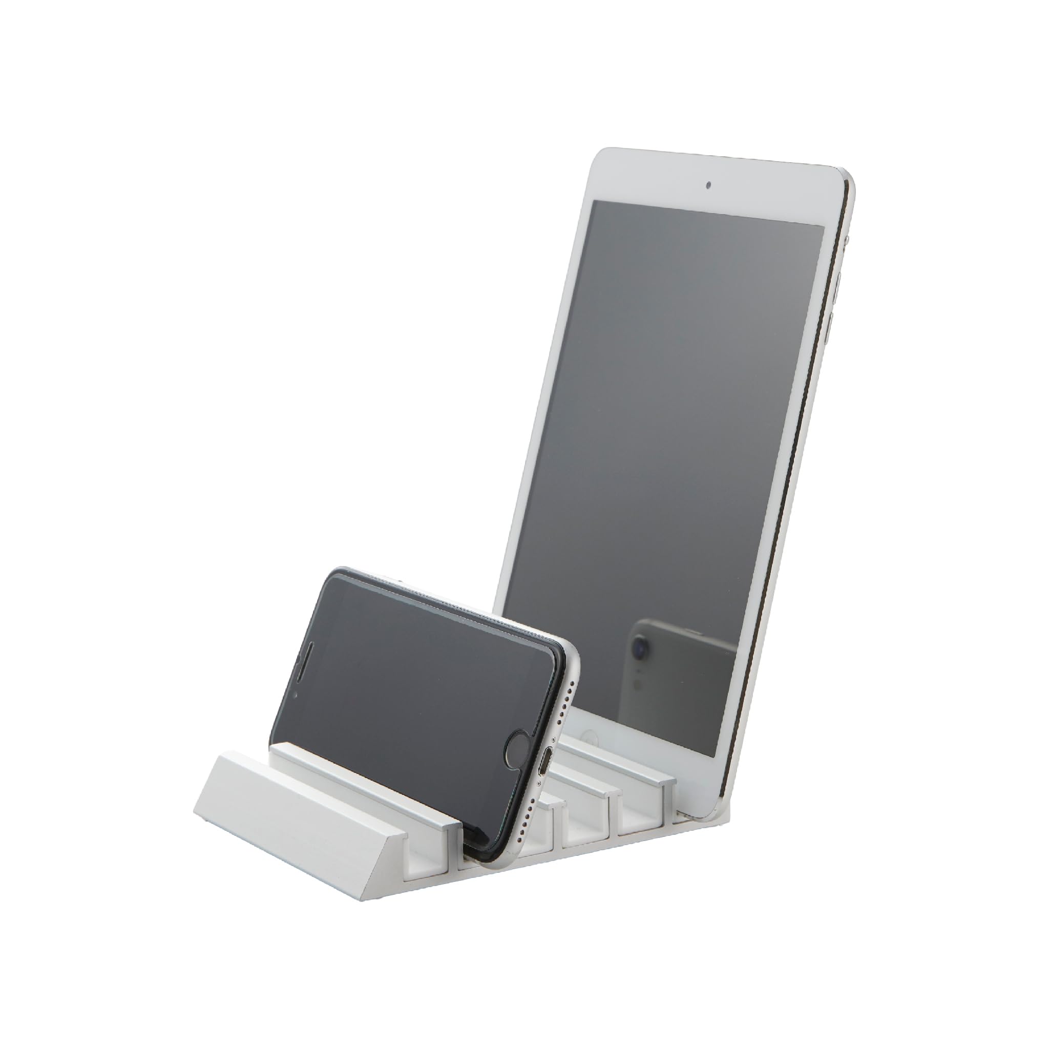 YAMAZAKI 5274 TOWER Tablet Stand, white, Aluminum/Silicone, Minimalist, 10 x 13 x 1.8 cm