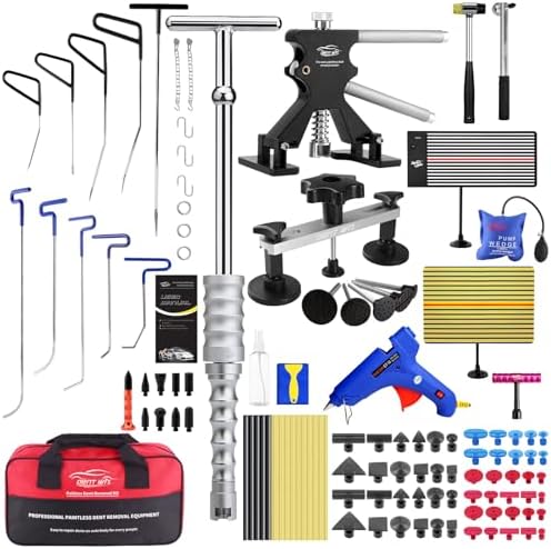 DentWiz Paintless Dent Repair PDR Rods with Dent Puller Kit, PDR Tools ...