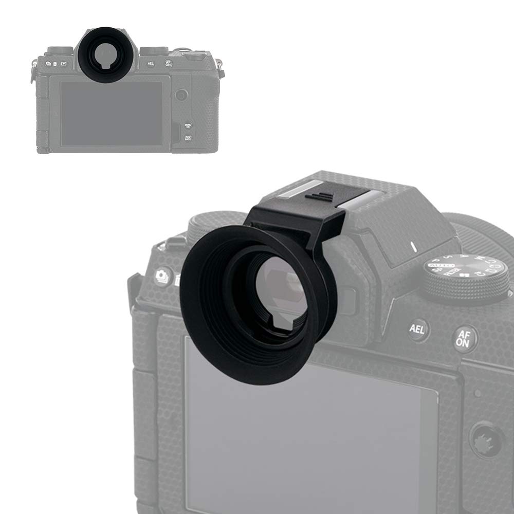 Kiwifotos Eyecup Eyepiece for Fujifilm Fuji X-S10 X-T200 Viewfinder (Hot Shoe Mount Installation)