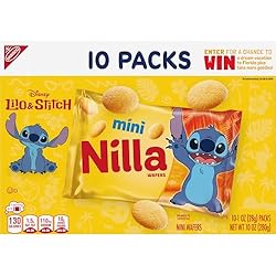 NILLA Wafers Mini Cookies, Vanilla Wafers, 10 Snack