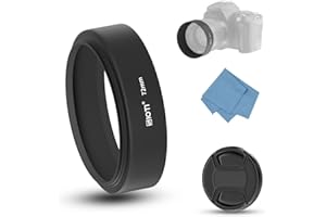 SIOTI 72mm Lens Hood, Matte Treatment Inside, Aluminum Material, Compatible with All Camera Lens S/C/N/F/O/P etc.(72mm)