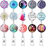 15Pcs Nurse Badge Reels Retractable Cute