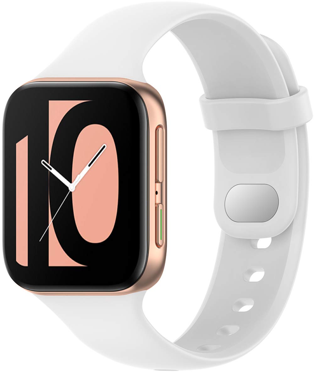 Shieranlee Silicone Watch Strap Compatible with Oppo watch 41mm,Fitness Tracker Replacement Band Wristband Set with Clasp