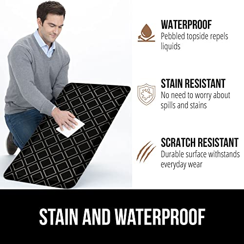 KANGAROO Thick Ergonomic Anti Fatigue Mats For Kitchen Floor, Cushioned Standing Office Desk Mat, Waterproof Scratch Resistant Topside, Supportive All Day Comfort Padded Foam Rugs, 20x32, Brown - View #12