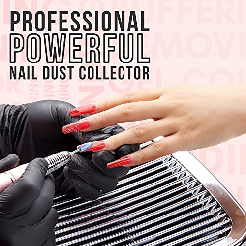 Makartt Nail Dust Collector 60W Extractor Vacuum Dust Collector for