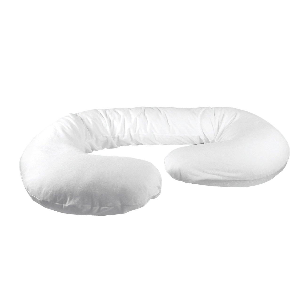 Betty Dain Stretch Jersey Pregnancy / Maternity Pillowcase C-Shape Compatible, White